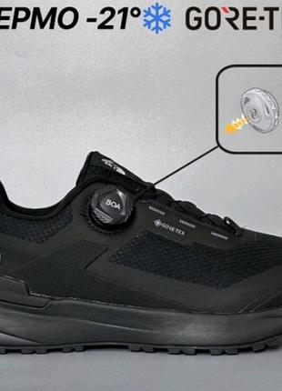Кросівки чоловічі the north face термо gore-tex чорні