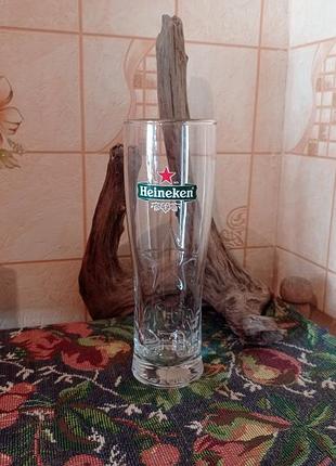 Бокал коллекционный heineken с рефьельной звездой