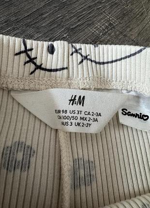 Штани для дівчаток h&m hello kitty білі 2