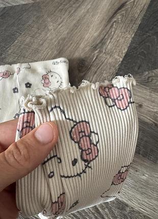 Штани для дівчаток h&m hello kitty білі 5