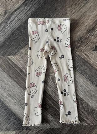Штани для дівчаток h&m hello kitty білі 4