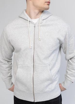 Зіп худі levis light grey heather , фліс , оригінал, вишитий лого 6