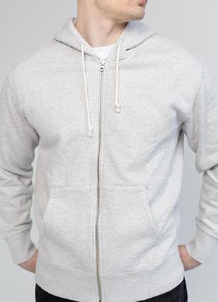 Зіп худі levis light grey heather , фліс , оригінал, вишитий лого 4
