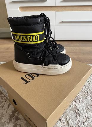 Чоботи дитячі moon boot jr park boot чорні 2