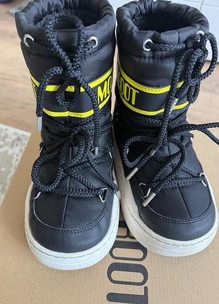 Чоботи дитячі moon boot jr park boot чорні 6