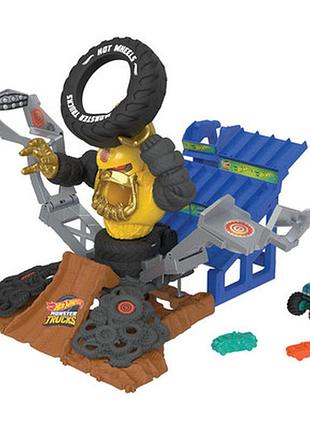 Ігровий набір "атака крашзили" серії "тренувальна арена" hot wheels (hpn71)