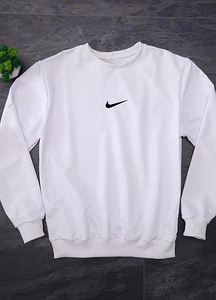 Чоловічий світшот nike білого кольору, кофта найк біла, чоловіча кофта найк