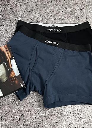 Труси чоловічі tom ford боксери, чорний, синій