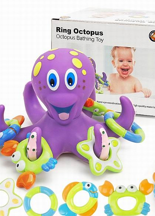 Игрушка для ванной "осьминог" (6800)