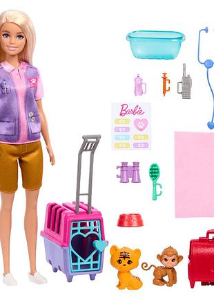 Набір barbie "зоозахисниця" (hrg50)