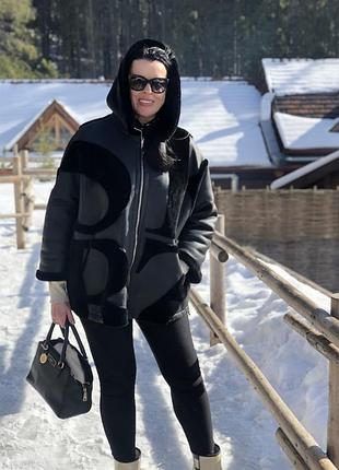 Дублянка жіноча з натуральної шкіри, двостороння