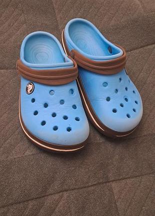 Сабо дитячі crocs блакитні, розмір c12