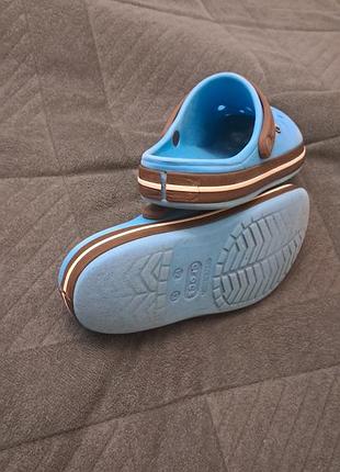 Сабо дитячі crocs блакитні, розмір c12 3