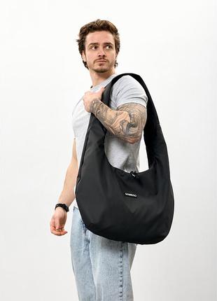 Чоловіча сумка sambag hobo weave чорна