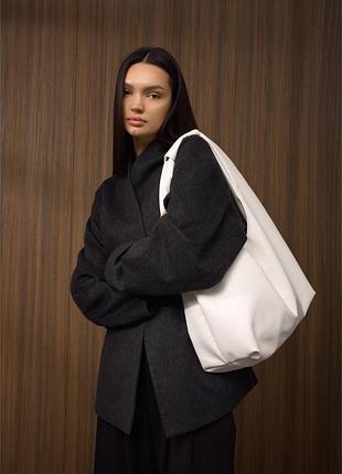 Жіноча сумка sambag hobo l біла