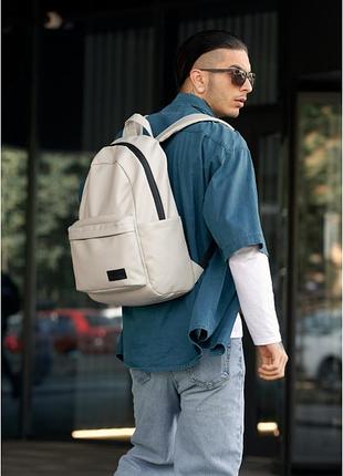 Рюкзак мужской sambag для ноутбука экокожа серый