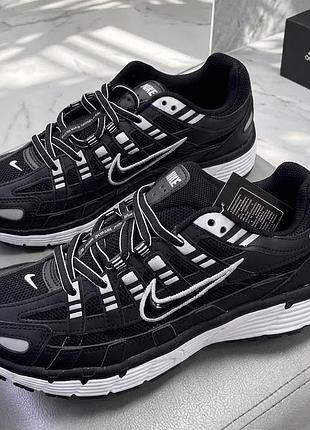 Підліткові кросівки nike p-6000 (black/white)