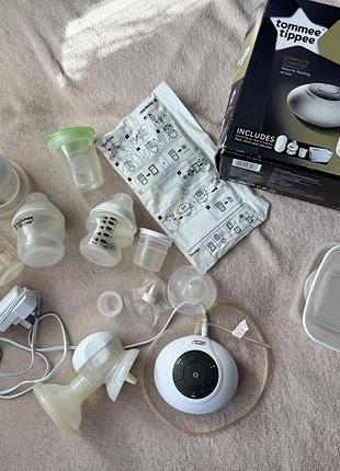 Електронний молоковідсмоктувач tommee tippee білий
