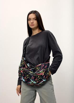 Жіноча сумка sambag hobo dolly принт "abstract"