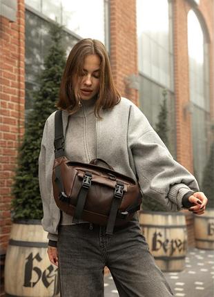 Велика жіноча поясна сумка-бананка sambag dynamicdart – місткість і стиль у русі