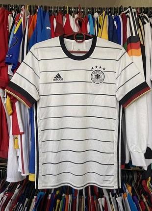 Оригинальная футболка adidas немечки m-l домашняя euro 20/21 джерси сборная germany сборная германия коллекционная игровая тренировочная спортивная