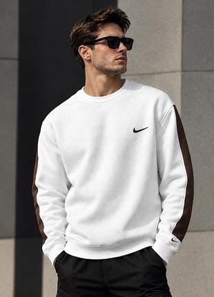Світшот чоловічий nike з контрастними вставками, білий