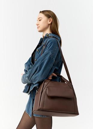Женская спортивная сумка sambag vogue bkt шоколадная