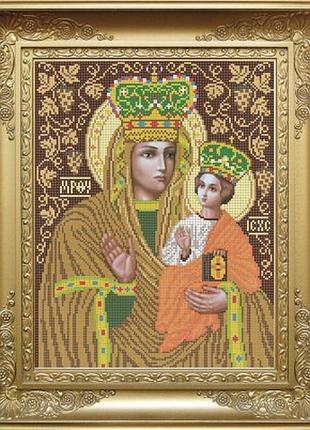 Схема для вишивки бісером богородиця зарваницька. арт. крв-2