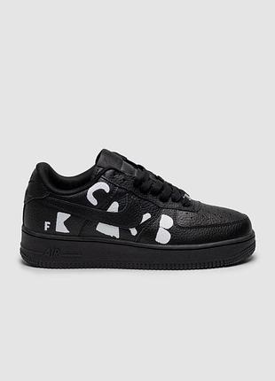 Кросівки чоловічі nike air force 1 low x comme des garçons air black