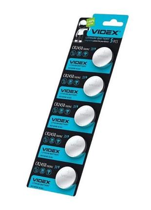 Батарейка videx cr2450 lithium 3v (блистер 5 шт) (50675)