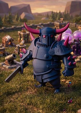 Фигурка п.э.к.к.а clash of clans / clash royale 10 см / статуэтка p.e.k.k.a клеш оф кленс / геймерский декор
