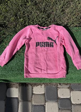 Спортивний костюм для дівчинки puma рожевий утеплений 3-4 роки