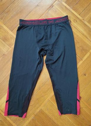 Спортивные компрессионные тайтсы (лосины) длиной 3/4 от бренда under armour