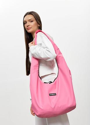 Жіноча сумка sambag hobo weave рожева