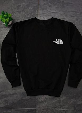 Мужской свитшот the north face черного цвета, кофта тн черная, мужская кофта зенорфейс