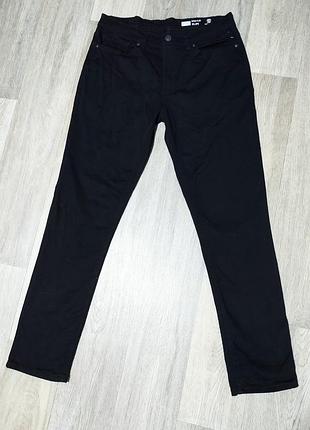 Мужские чёрные джинсы f&f , размер 34/32 slim .