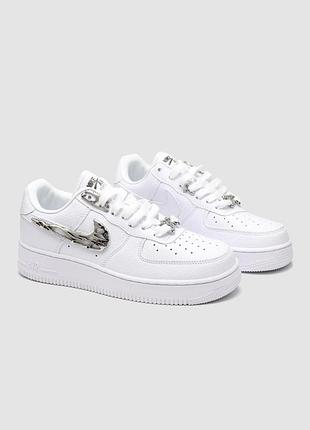 Кросівки nike air force 1 low 'molten metal silver' білий