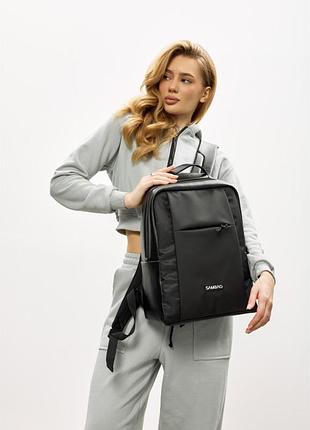 Жіночий рюкзак sambag zard х комбінований чорний