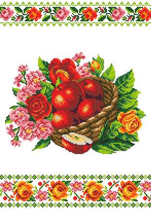 Рсв-024. схема для вишивки бісером рушник до спаса.