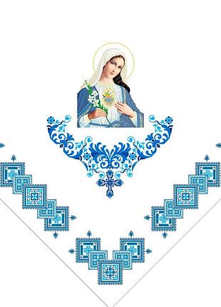 Х-028. схема для вышивки бисером фана уборочная.