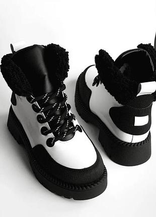 Зимові черевики для дівчат evie manchester winter white, розмір 34 (22 см.)