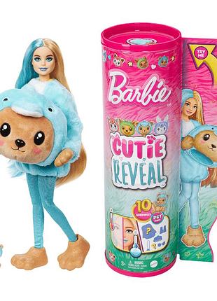 Лялька barbie "cutie reveal" серії "чудове комбо" – ведмежа в костюмі дельфіна (hrk25)