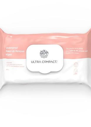 Серветки вологі для зняття макіяжу ultra compact 40 шт з клапаном