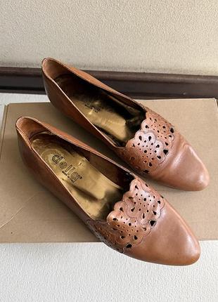 Кожаные туфли лоферы delia made in italy, размер 38