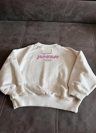 Світшот для дівчинки zara бежевий 122 см 2