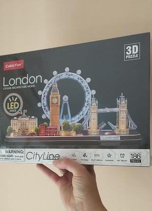 Конструктор для хлопчика cubicfun city line лондон led