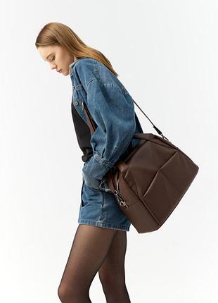 Жіноча спортивна сумка sambag vogue zt шоколадна