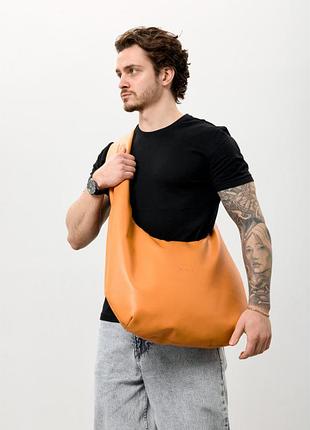 Чоловіча сумка sambag hobo weave помаранчева