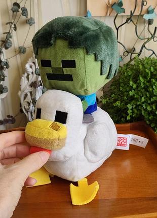 Оригінальна м'яка іграшка малюк зомбі на курці minecraft mattel mojang майнкрафт