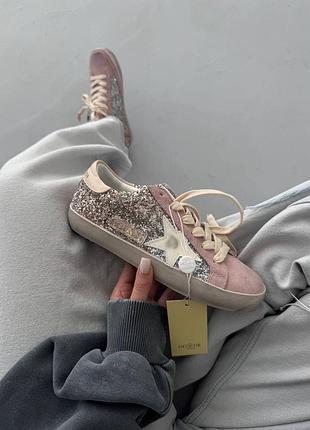 Кросівки golden goose | ggdb sstar dirty pink / sparkles premium